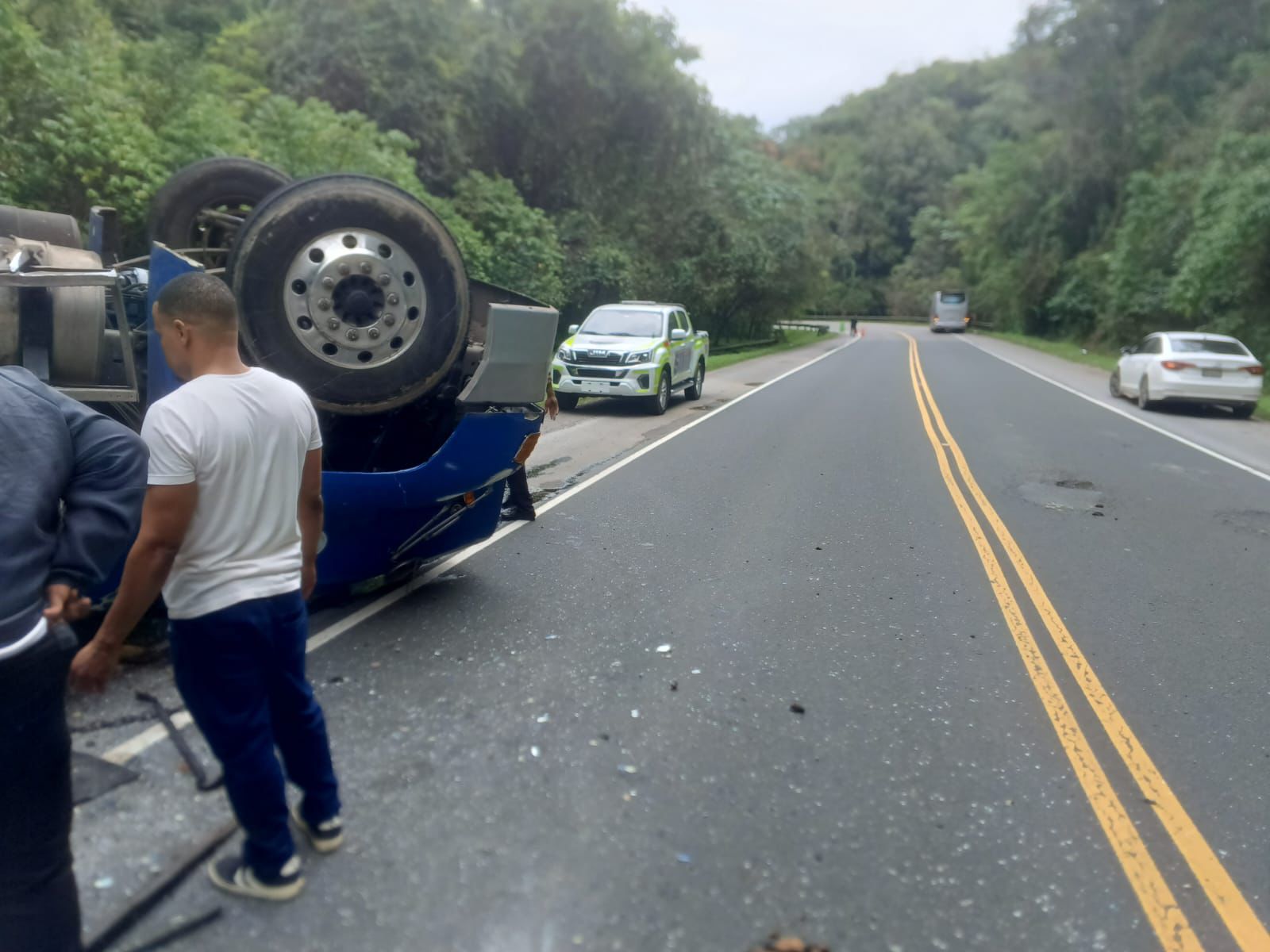 Accidente de tránsito deja herido en Autovía Juan Pablo II