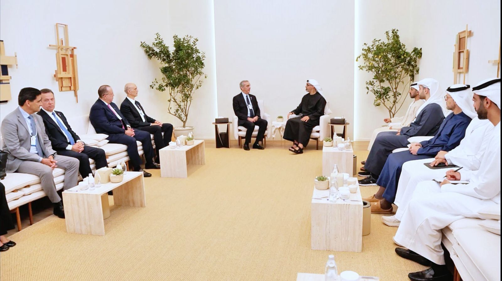 Abinader se reúne con el príncipe heredero de Abu Dhabi