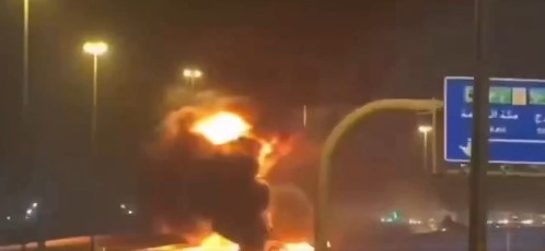 Explosión e incendio Embajada de EEUU Arabia Saudita tras ataque con drones