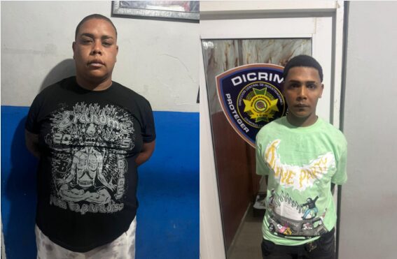 Detienen dos de cuatro encapuchados que asaltaron colmado en Navarrete