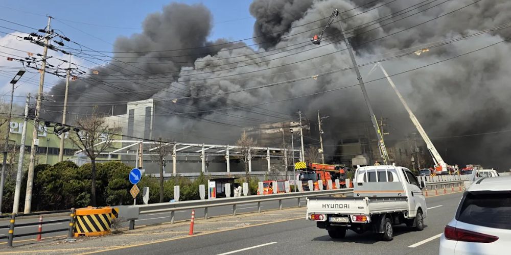 Al menos 50 heridos por un incendio en una fábrica del sector automotriz de Corea del Sur
