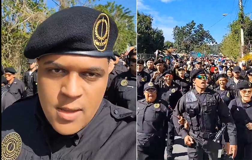 Antigua Orden protesta en La Vega tras muerte ganadero a manos de haitiano