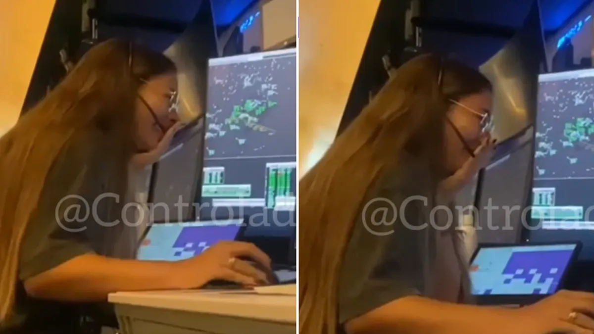 Es controladora aérea, su papá es piloto y su coincidencia en un plan de vuelo emocionó a todos