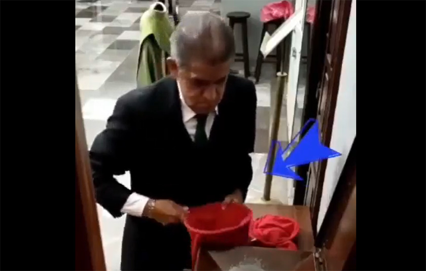 Captan a presunto colaborador robando limosna en la Catedral