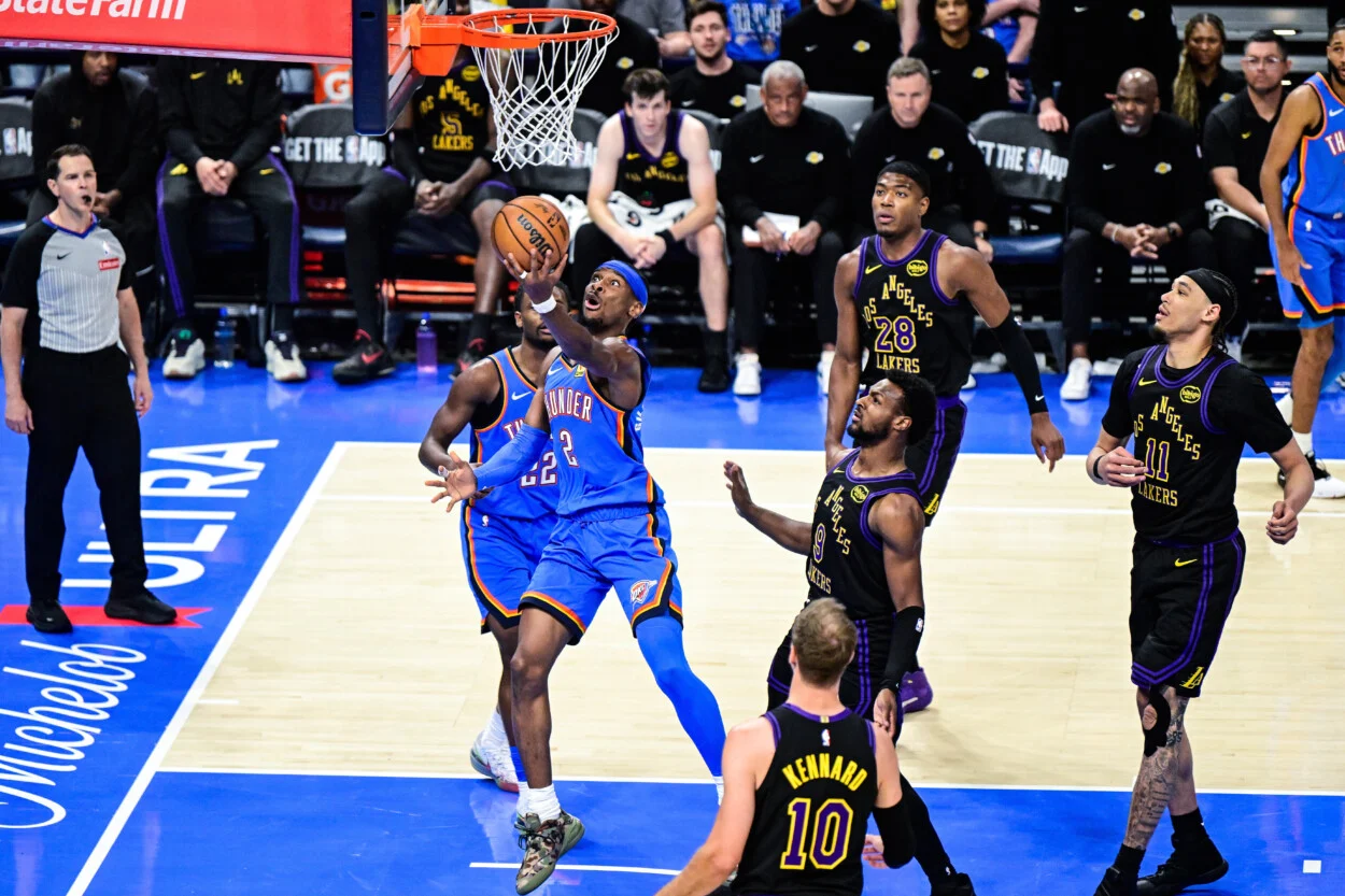 28 puntos en la aplastante victoria del Thunder sobre Lakers