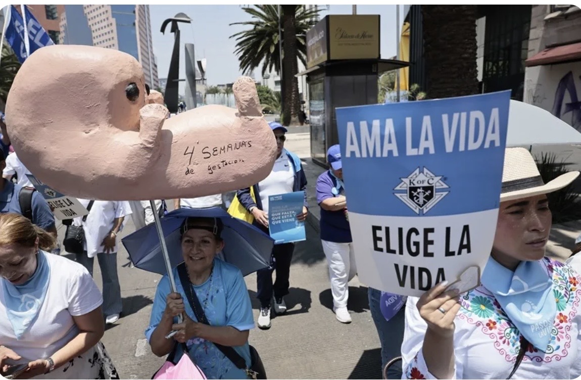Colectivos civiles marchan al aborto