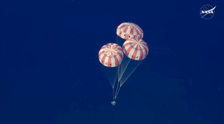 Los astronautas de Artemis II amerizaron en océano Pacífico
