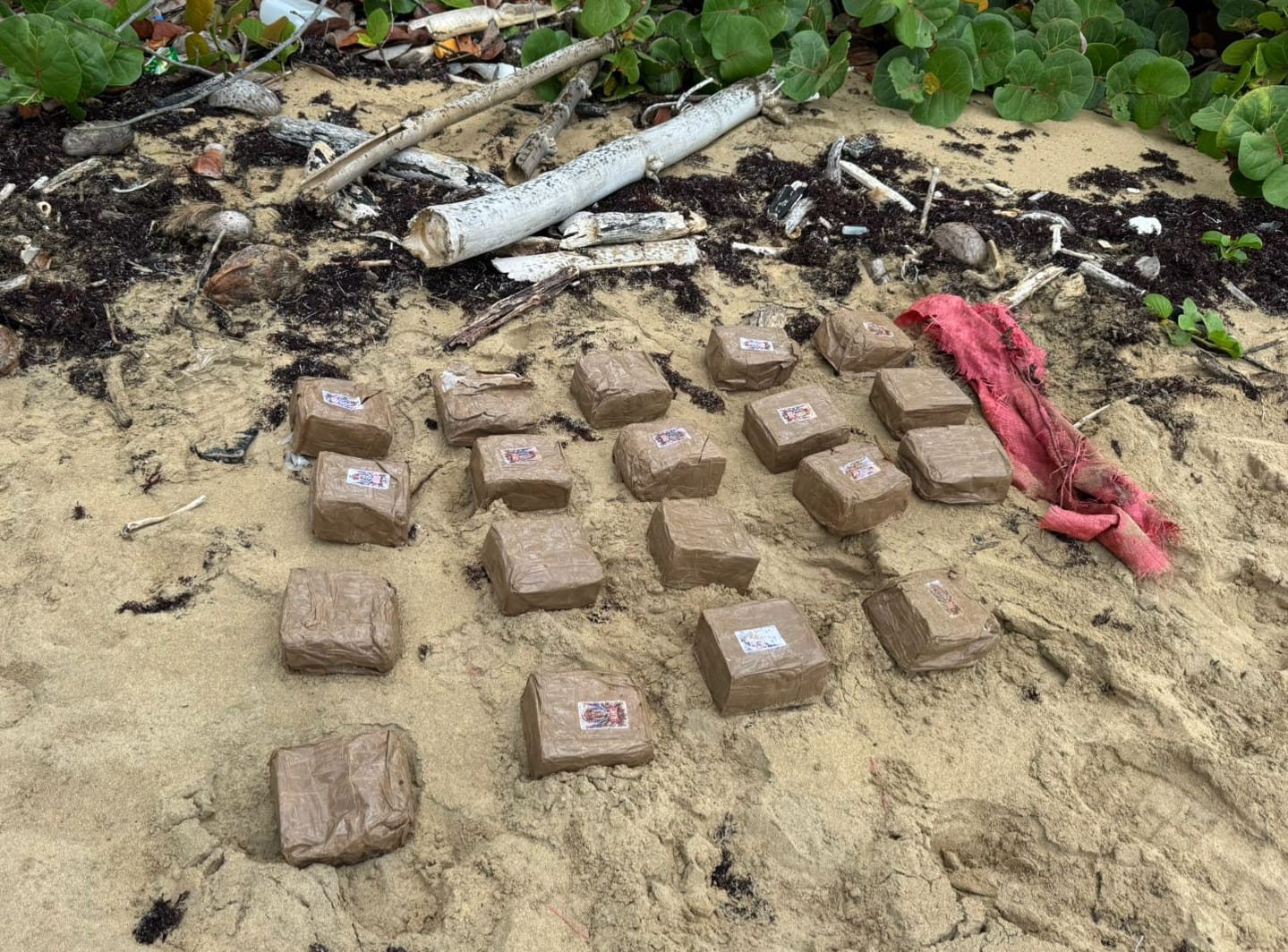 Autoridades incautan 19 pacas de hachís en costas de Miches