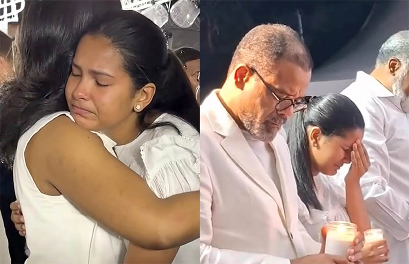 Hija menor de Rubby Pérez rompe en llanto en homenaje a un año de Jet Set