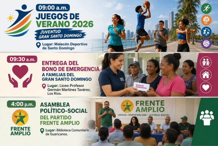 Agenda del día: sábado 27 de junio de 2026 ¿Qué hacer hoy?