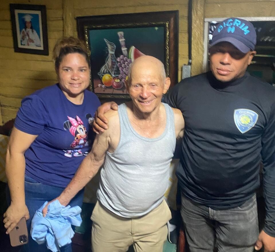 Policía Nacional localiza sano y salvo a adulto mayor