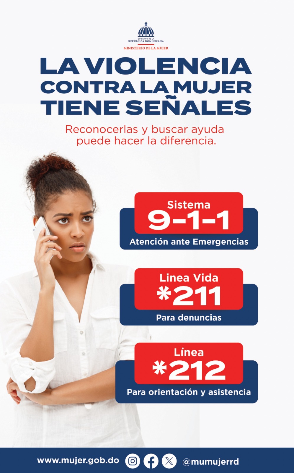 Ministerio de la Mujer pide a medios difundir líneas