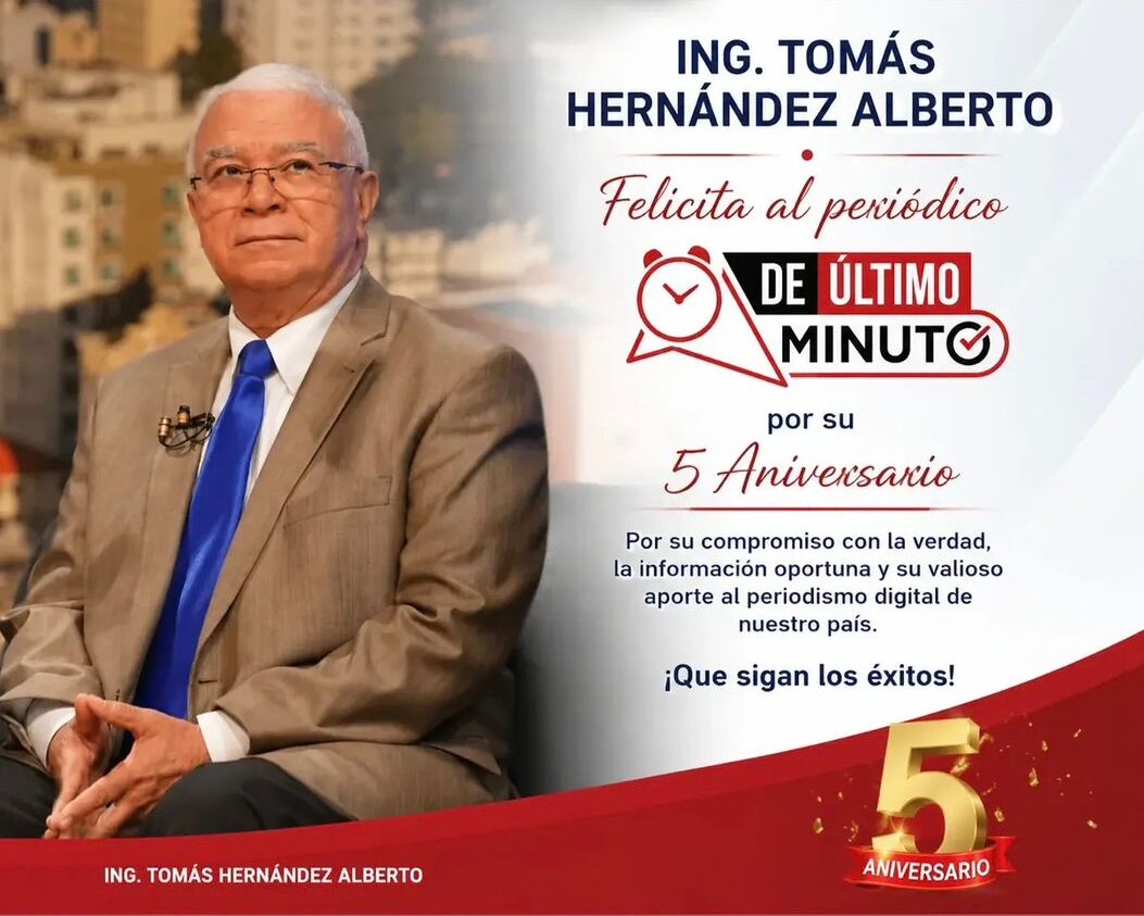 Tomás Hernández felicita a De Último Minuto por 5to aniversario