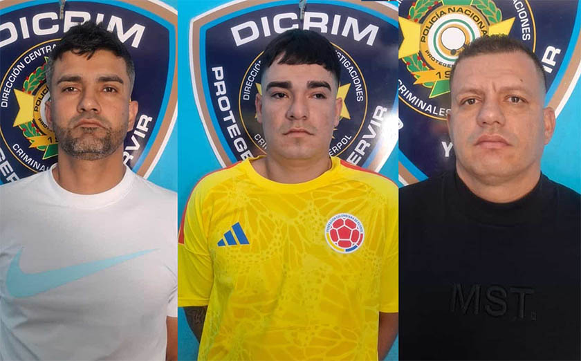 Arrestan a tres colombianos por robo de RD$1 millón en Santiago