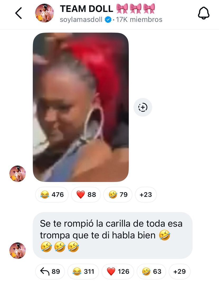 “Yo te di sola y nadie se metió”:La Más Doll rechaza versión