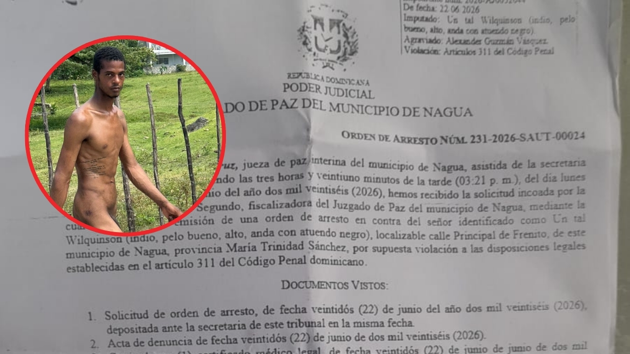 Juzgado de Paz de Nagua emite orden de arresto por agresión
