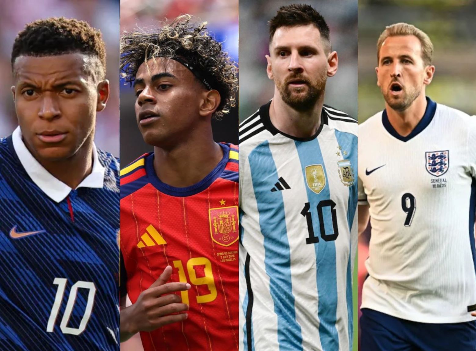 Messi, Mbappé, Yamal y Kane van por la gloria en Mundial de Fútbol