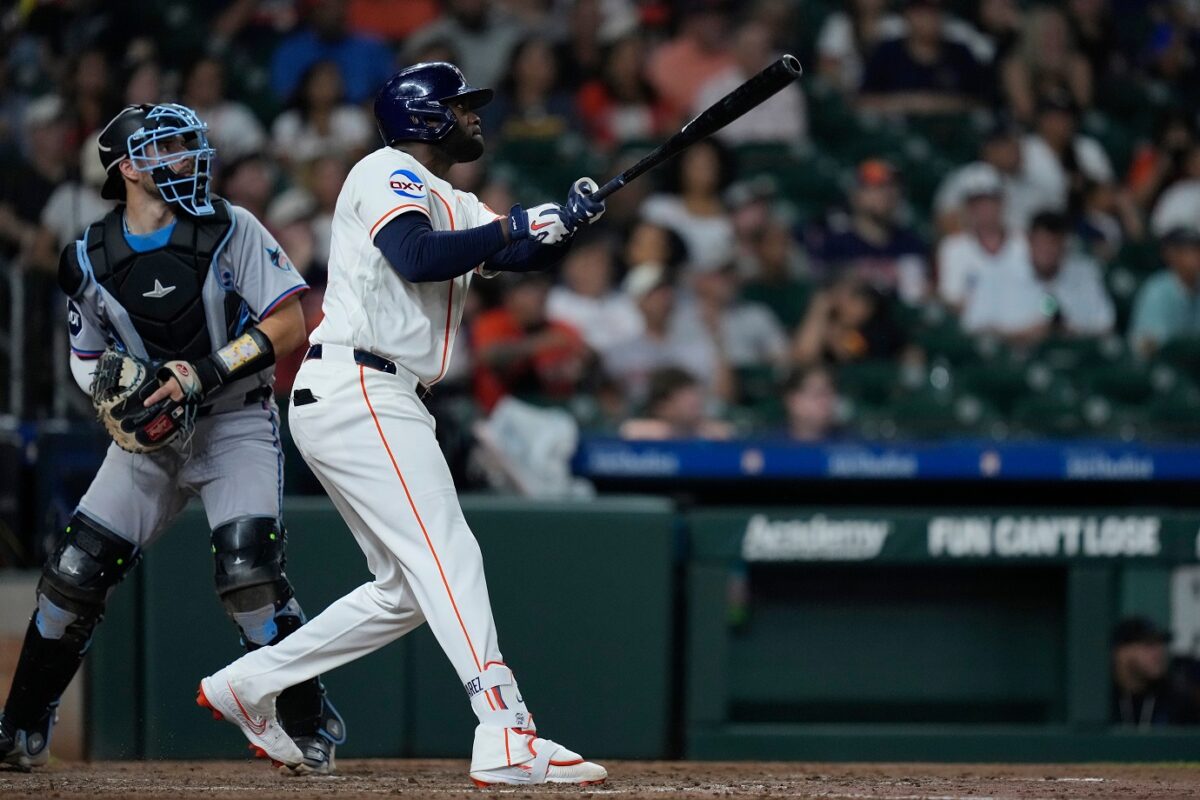 Yordan Álvarez no se inquieta por la lucha de la Triple Corona: "No voy a hablar" del tema