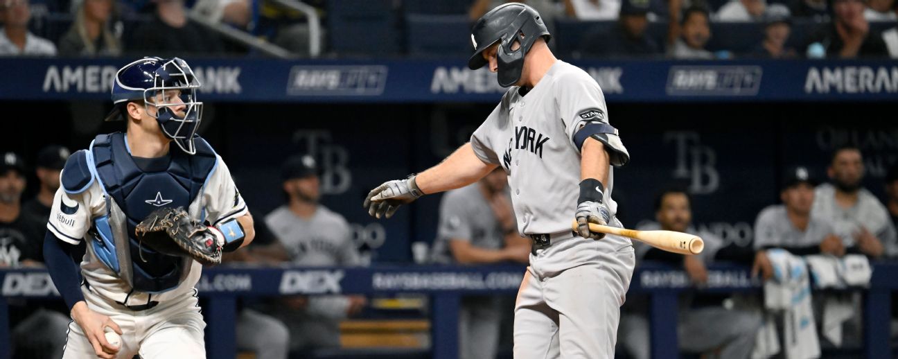 Ofensiva de los Yankees se "descascara"; recibe 54 ponches en los últimos cuatro juegos