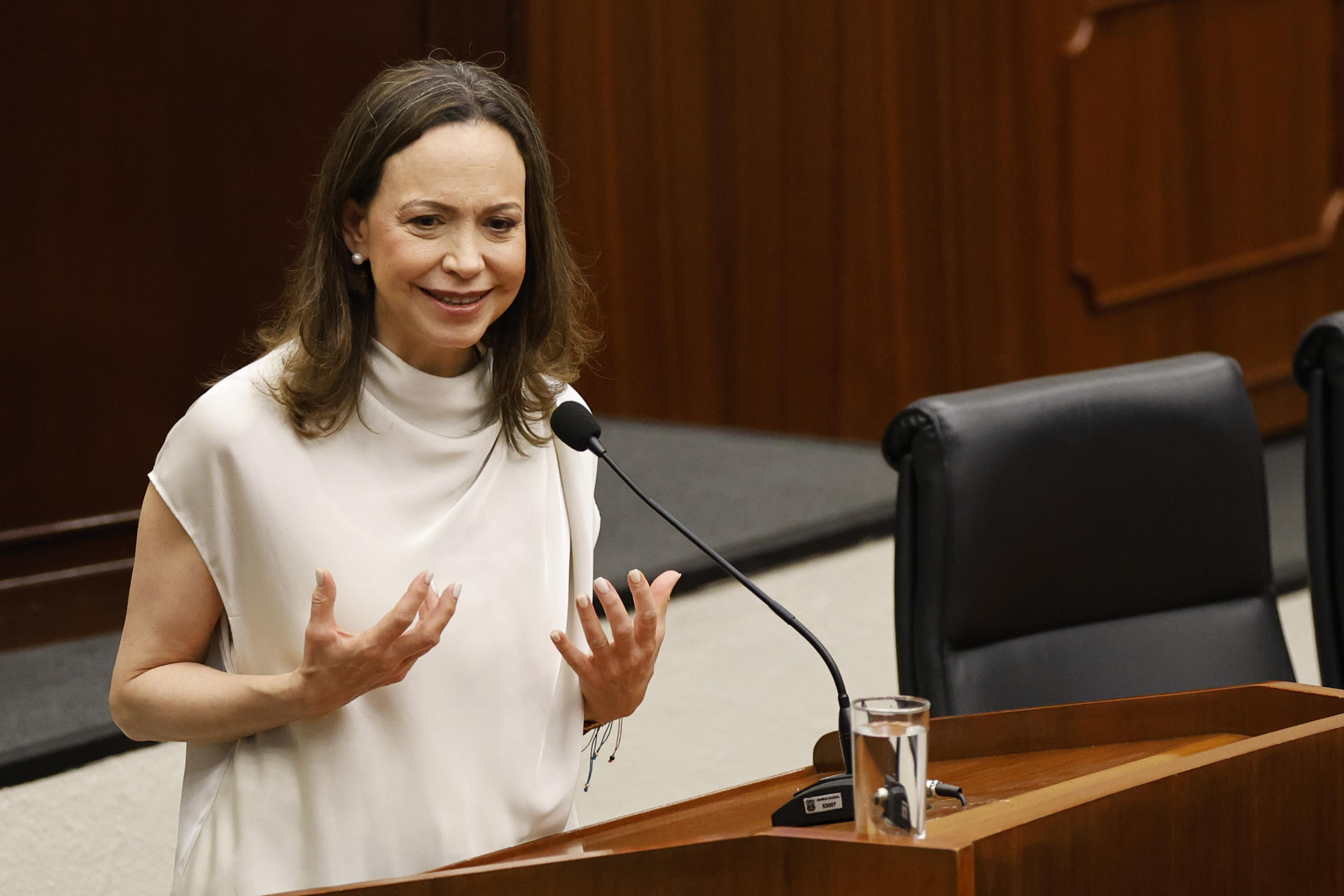 María Corina Machado dice que no ha solicitado protección