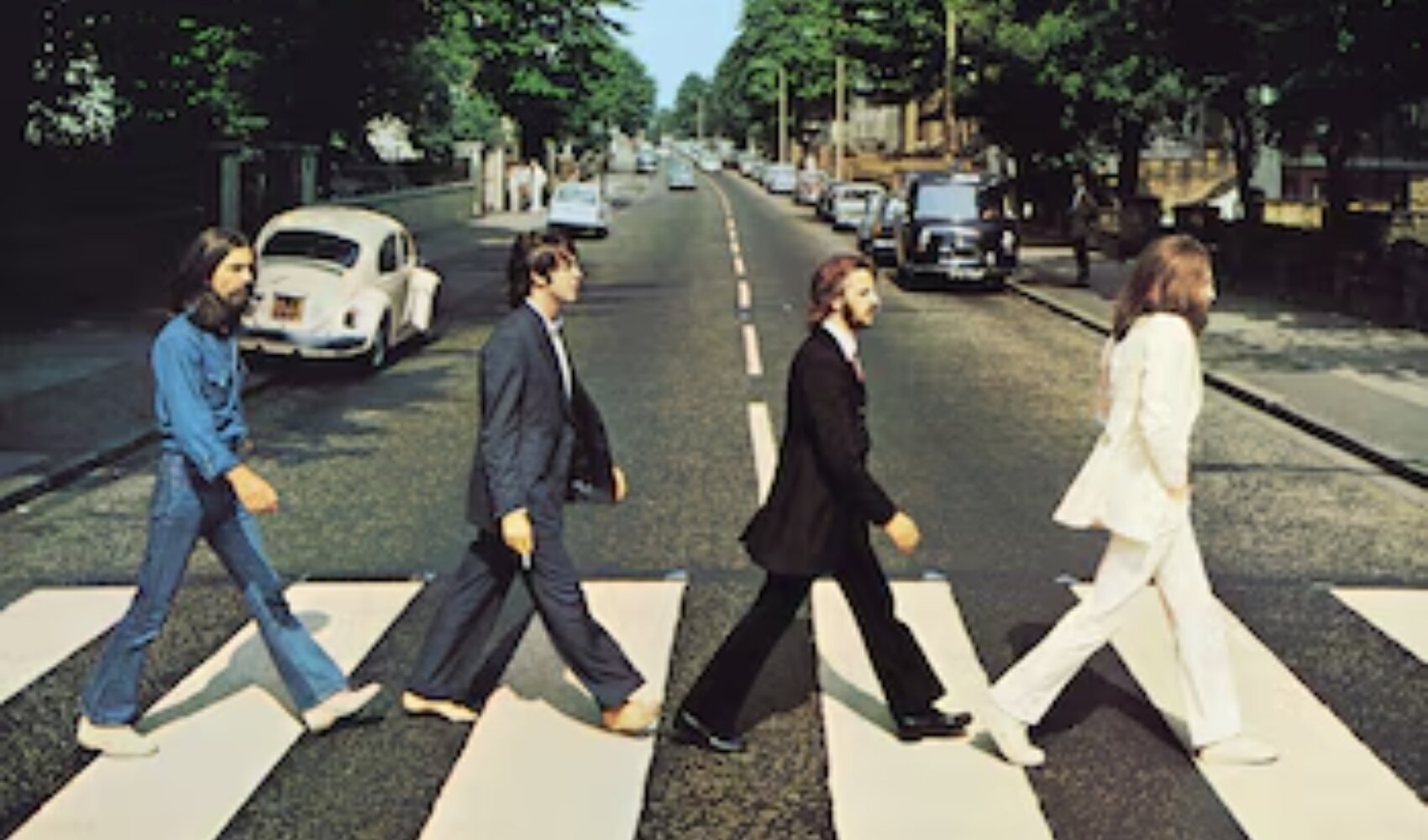 Los Beatles en la calle Abbey Road