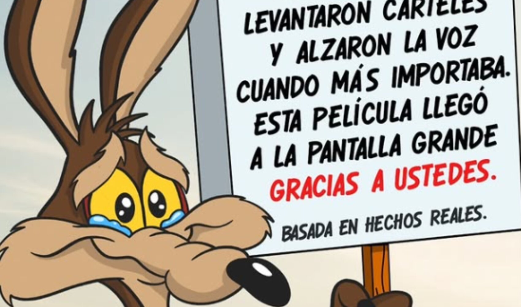 Este fue el emotivo mensaje de Coyote vs. Acme para sus fans