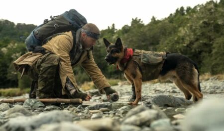 Brad Pitt brilla en El corazón de la bestia junto a su perro de combate