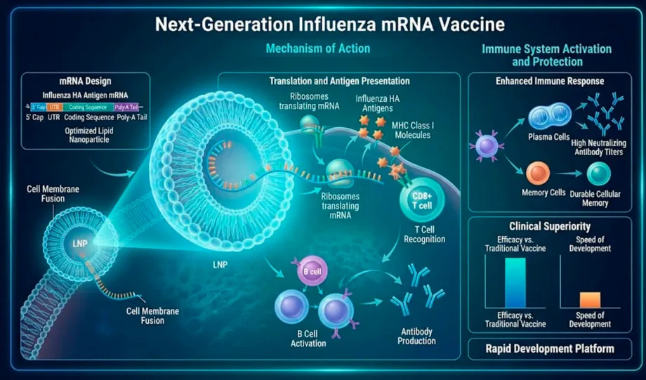 Vacuna de ARNm contra la gripe: qué cambia con la nueva tecnología