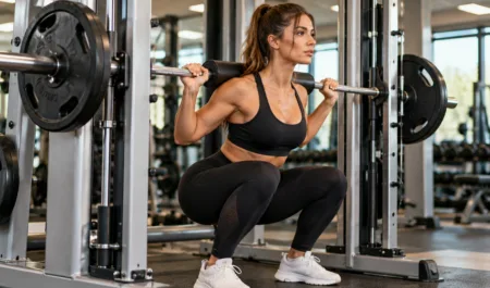 Sentadilla Smith para fortalecer piernas y glúteos