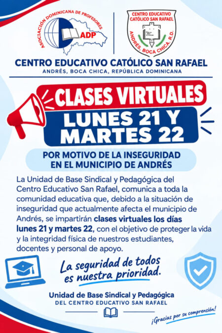 Delincuencia en Boca Chica obliga a colegio a suspender clases presenciales por dos días Delincuencia en Boca Chica obliga a colegio a suspender clases presenciales por dos días