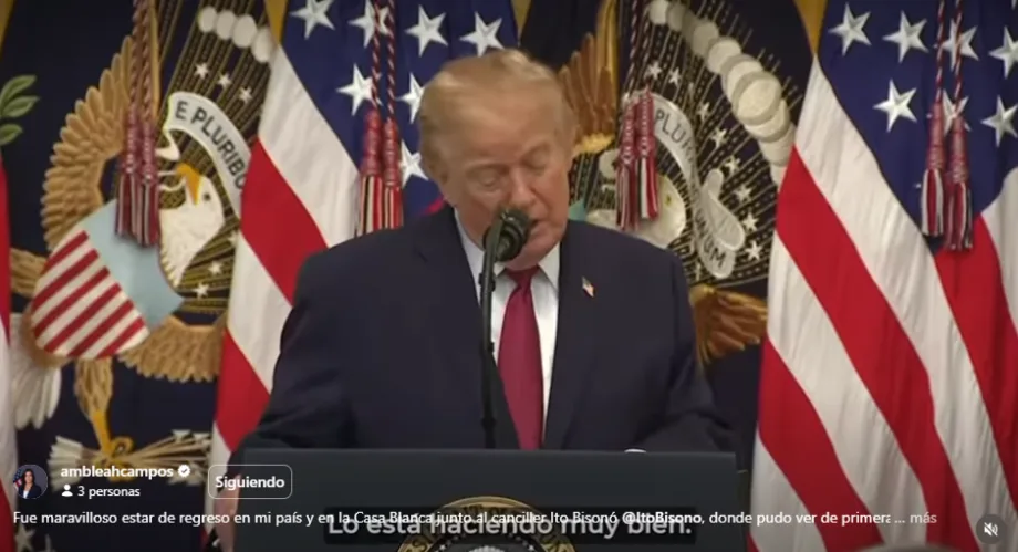 Trump destaca labor de Leah Campos y revela respaldo de Abinader Trump destaca labor de Leah Campos y revela respaldo de Abinader