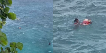 Bomberos intentan recuperar cadáver en el mar Caribe frente a la Av. España Bomberos intentan recuperar cadáver en el mar Caribe frente a la Av. España