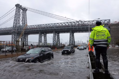 Fuertes lluvias provocan inundaciones en Nueva Jersey Fuertes lluvias provocan inundaciones en Nueva Jersey
