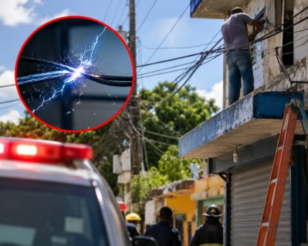 Hombre muere por descarga eléctrica mientras manipulaba un alambre en Piedra Linda Hombre muere por descarga eléctrica mientras manipulaba un alambre en Piedra Linda
