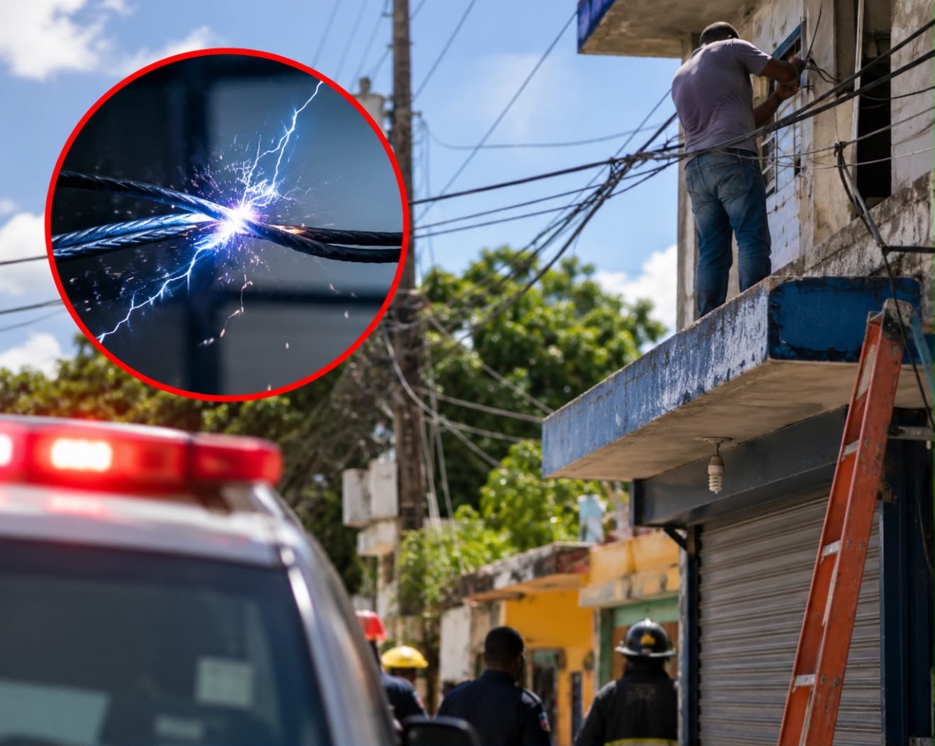 Hombre muere por descarga eléctrica mientras manipulaba un alambre en Piedra Linda
