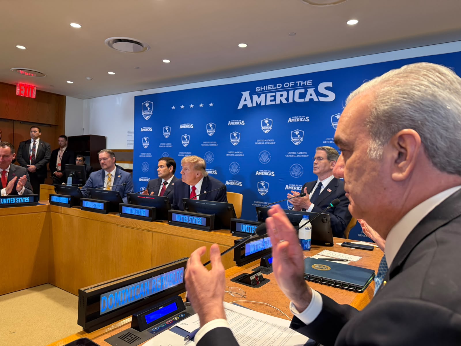 Abinader participa junto a Trump y otros mandatarios en encuentro de Escudo de las Américas