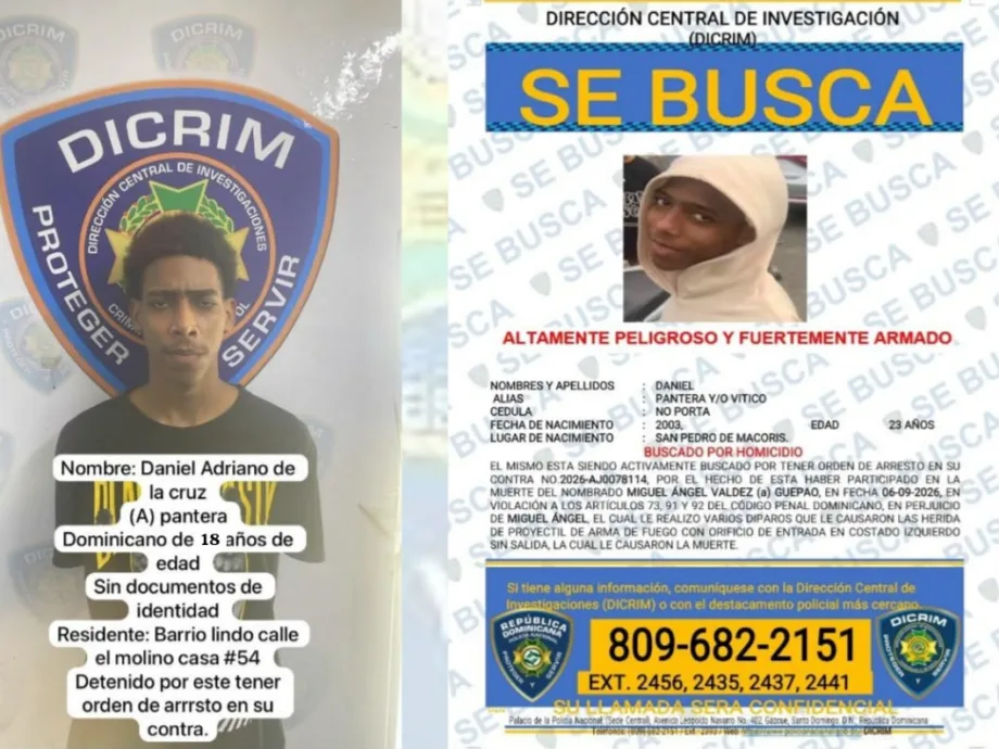 Policía Nacional captura a cinco integrantes del listado de más buscados en San Pedro de Macorís