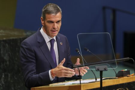 Pedro Sánchez defiende que le toca a una mujer latinoamericana liderar la ONU Pedro Sánchez defiende que le toca a una mujer latinoamericana liderar la ONU