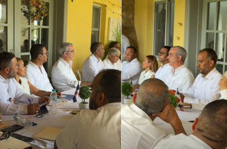 Alcaldes y directores distritales de Espaillat exponen ante Abinader las necesidades prioritarias de sus comunidades