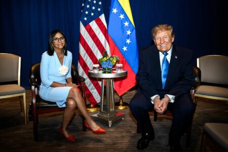 Trump y Delcy Rodríguez sellan su alianza con un encuentro inédito en Nueva York Trump y Delcy Rodríguez sellan su alianza con un encuentro inédito en Nueva York