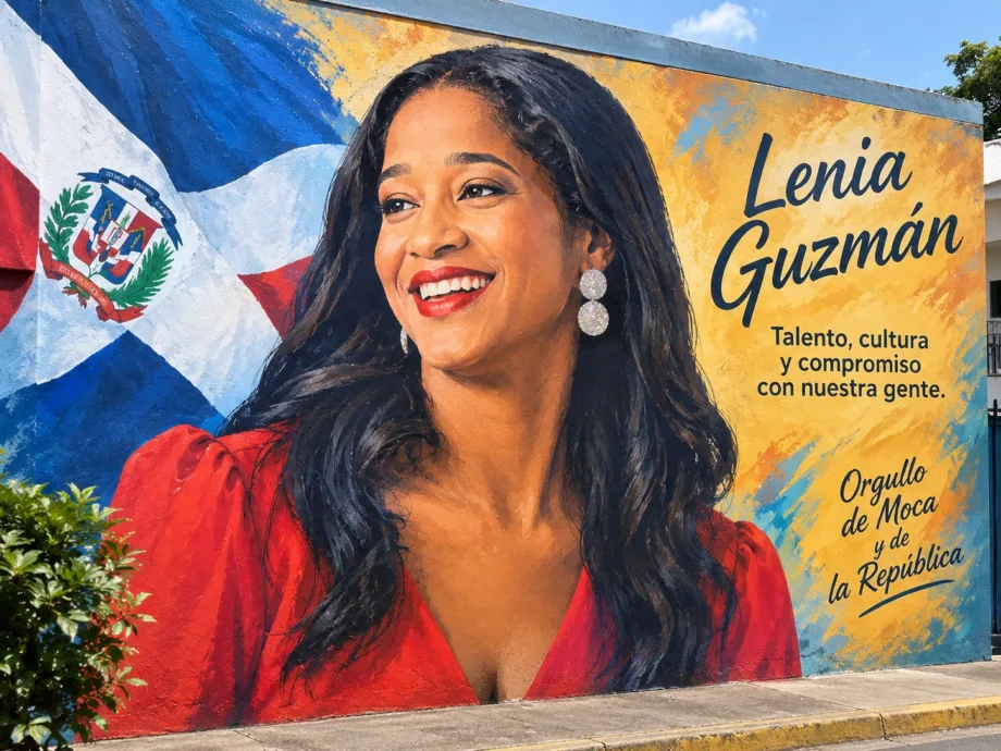Moca rinde homenaje póstumo a la gestora cultural Lenia Guzmán con mural en el Museo 26 de Julio Moca rinde homenaje póstumo a la gestora cultural Lenia Guzmán con mural en el Museo 26 de Julio