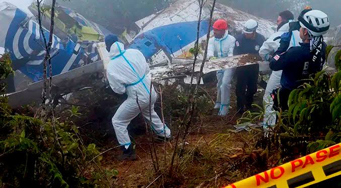Hallan sin vida a los cinco ocupantes del avión accidentado en Colombia