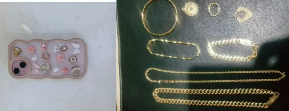 Policía recupera prendas de oro y un iPhone tras asalto