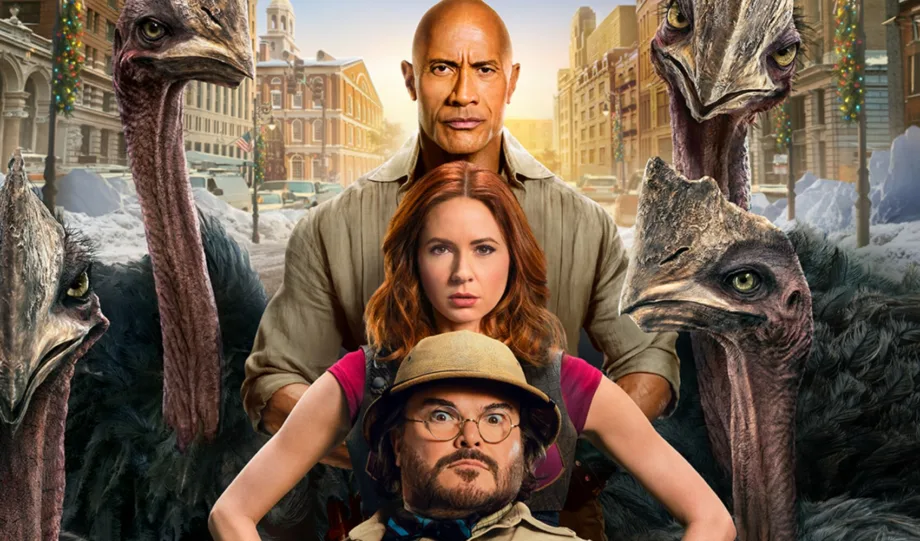 Dwayne Johnson y Jack Black regresan en el primer póster de Jumanji: Open World