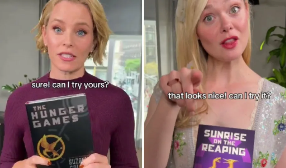 Elle Fanning y Elizabeth Banks protagonizan el épico encuentro de Effie Trinket