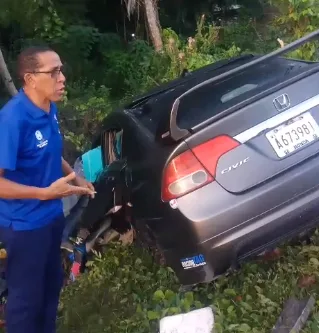Sargento resulta herido en accidente de tránsito en la carretera Sánchez-Nagua