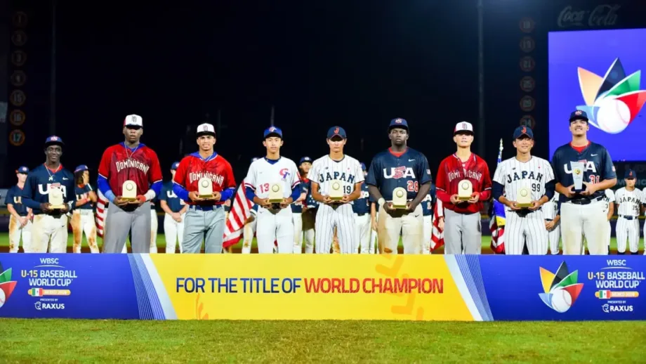 ¡Orgullo Tricolor! Tres dominicanos integran el Equipo Ideal del Mundial de Béisbol Sub-15
