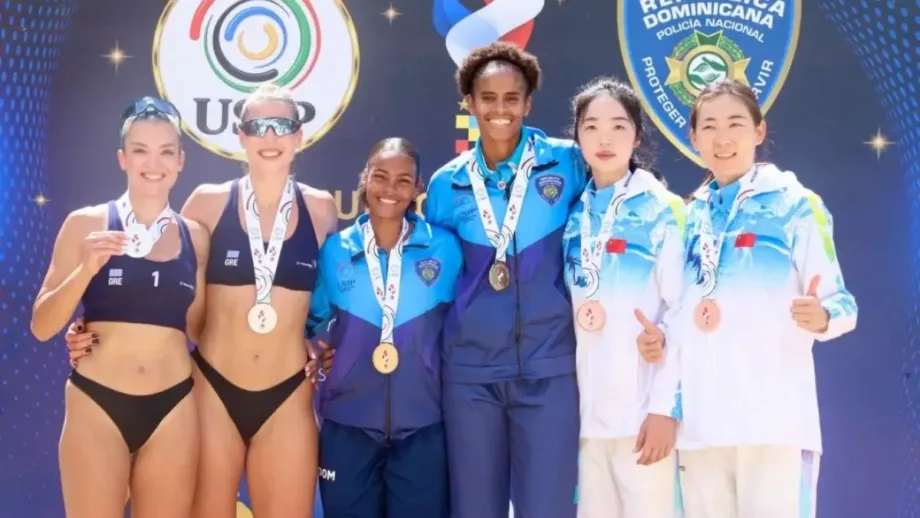 RD logra medallas de oro en voleibol de playa en Juegos Mundiales Policiales