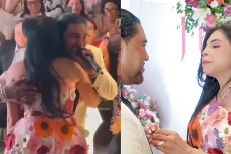 Omega y Yeni Berenice Reynoso dejan atrás sus diferencias con un abrazo