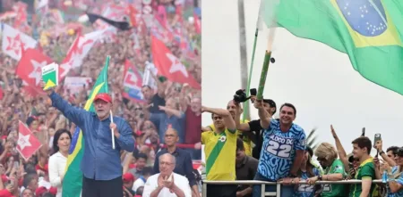 Lula y Flávio Bolsonaro cierran sus campañas con actos masivos